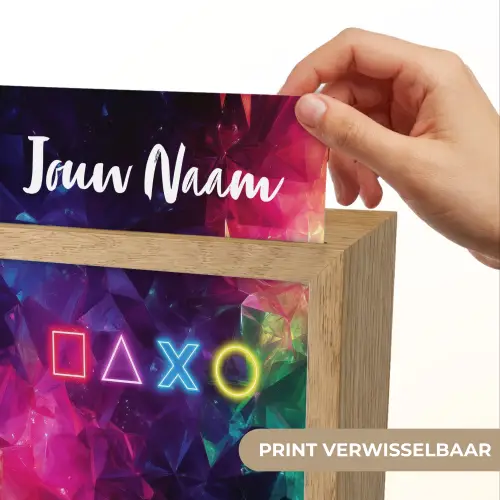 Symbolen - Game - Kleurrijk Light Box met kabel (Kinderlampje) klein -USP_websiteprintNL