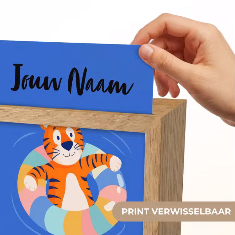 Tijger - Zwemband - Water Light Box met kabel (Kinderlampje) klein -USP_websiteprintNL