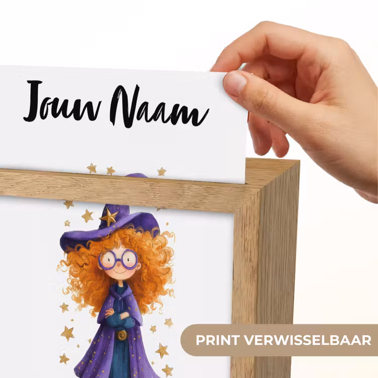 Toverheks - Sterren - Paars Light Box met kabel (Kinderlampje) klein -USP_websiteprintNL