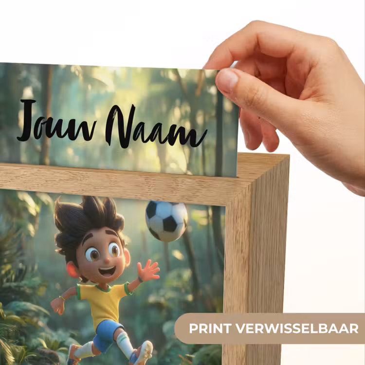 Voetbal - Jongen - Bos Light Box met kabel (Kinderlampje) klein -USP_websiteprintNL
