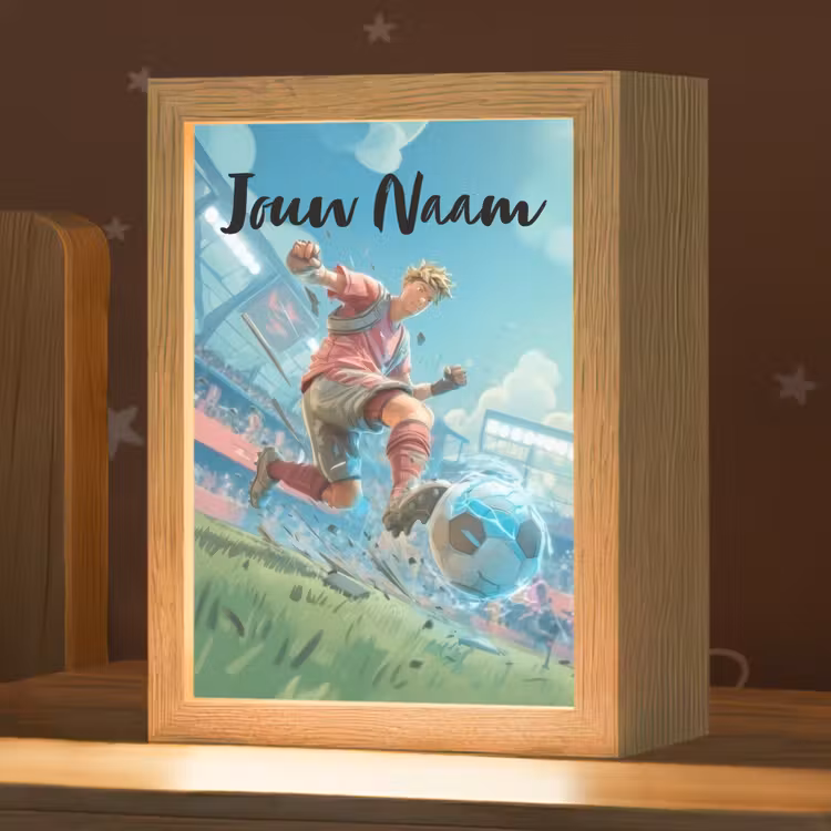 Voetbal - Jongen - Stadion - Elektrisch Light Box met kabel (Kinderlampje) klein -zzz_3d_website