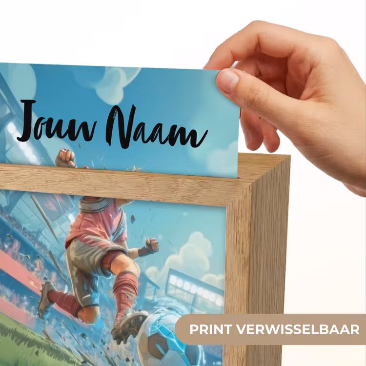 Voetbal - Jongen - Stadion - Elektrisch Light Box met kabel (Kinderlampje) klein -USP_websiteprintNL
