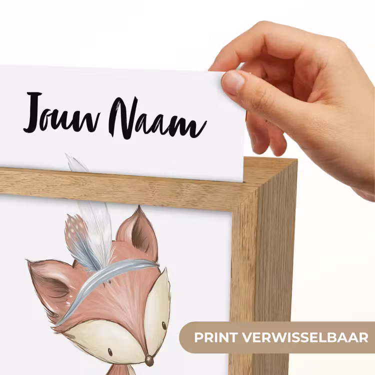 Vos - Dier - Bosdieren Light Box met kabel (Kinderlampje) klein -USP_websiteprintNL