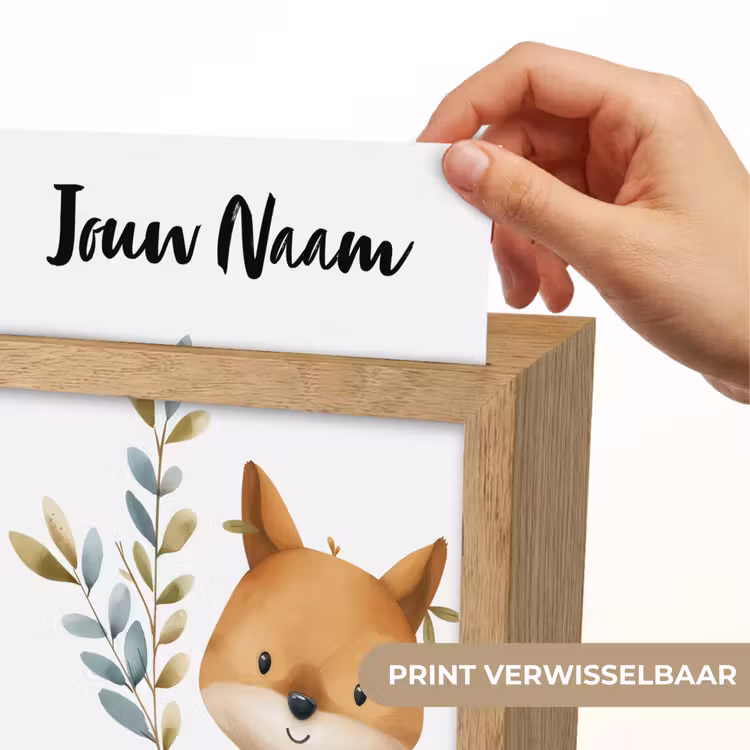Vos - Dier - Bosdieren Light Box met kabel (Kinderlampje) klein -USP_websiteprintNL