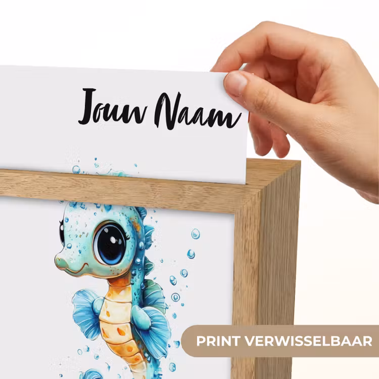 Zeepaardje - Spetters - Blauw Light Box met kabel (Kinderlampje) klein -USP_websiteprintNL