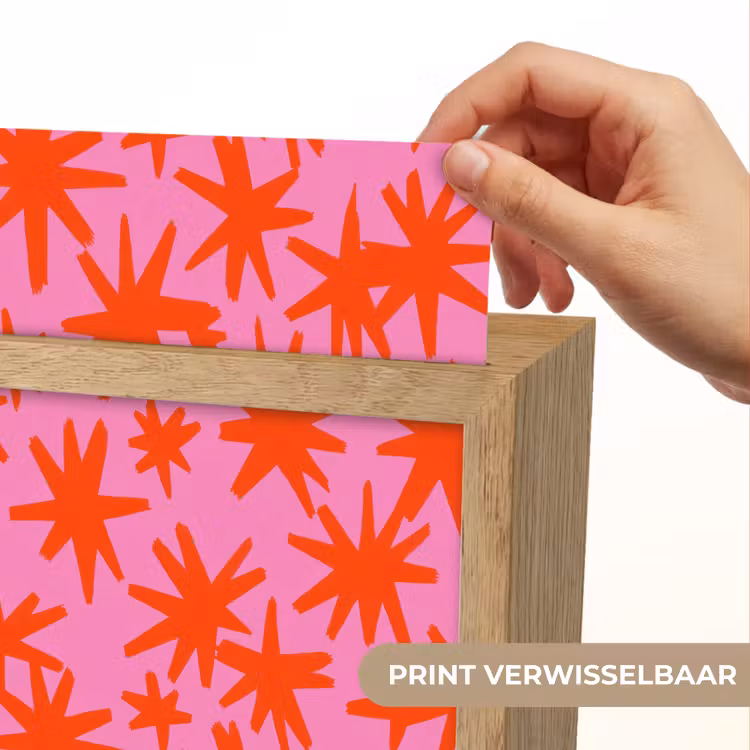 Modern - Sterren - Roze Light Box met kabel (Kinderlampje) klein 904 -USP_websiteprintNL