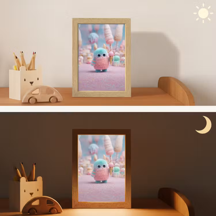 Monster - Pastel - Roze - Snoep Light Box met kabel klein -sfeer3_kind
