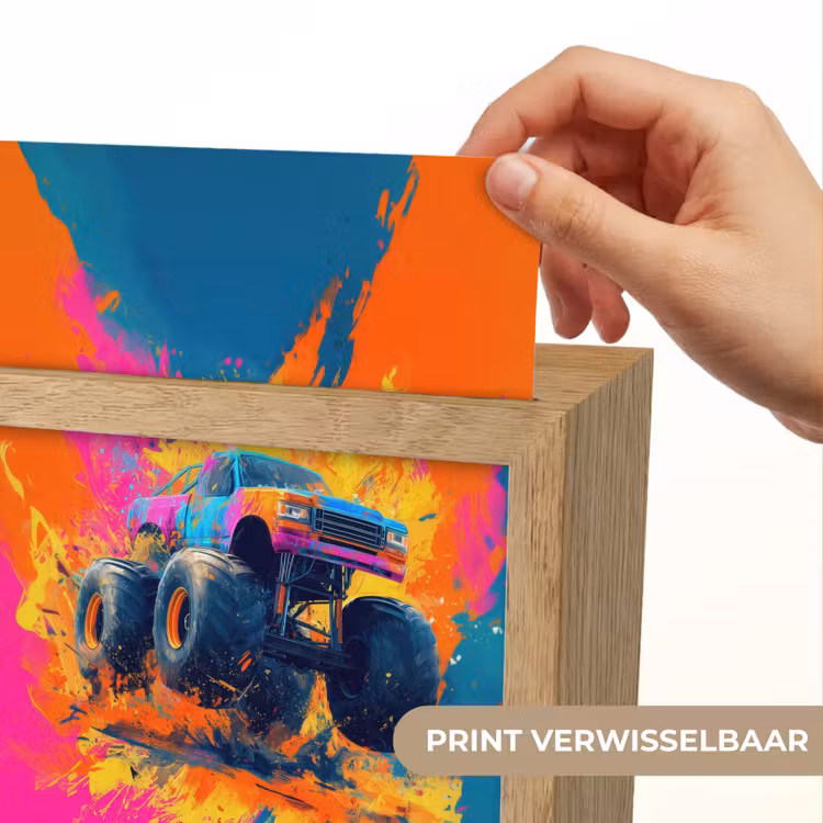 Monstertruck - Abstract - Verfspatten - Kleurrijk Light Box met kabel (Kinderlampje) klein -USP_websiteprintNL