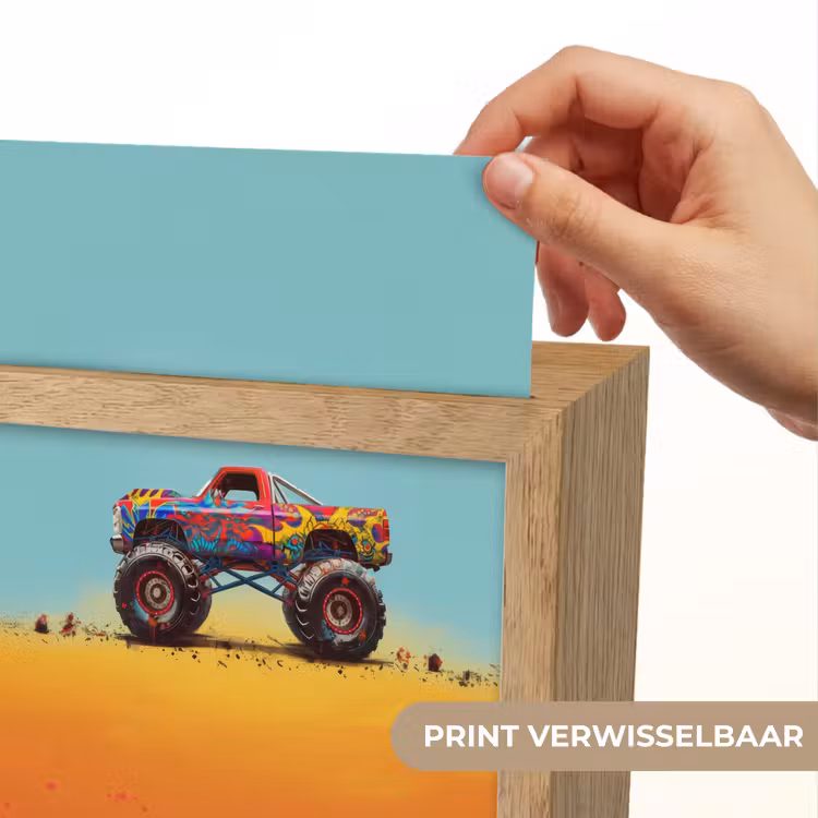 Monstertruck - Graffiti - Jongens - Auto Light Box met kabel (Kinderlampje) klein -USP_websiteprintNL