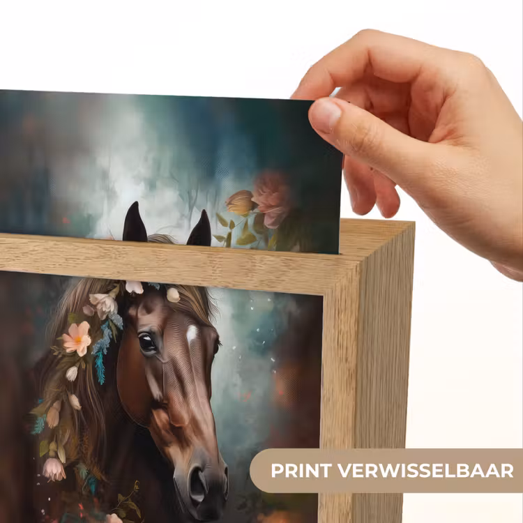 Paard - Natuur - Bloemen - Dieren - Bos Light Box met kabel (Kinderlampje) klein -USP_websiteprintNL