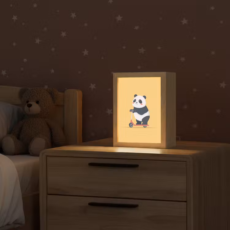 Panda - Step - Geel Light Box met kabel klein -sfeer1_kind