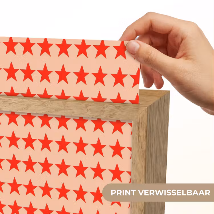 Patroon - Sterren - Rood Light Box met kabel (Kinderlampje) klein 904 -USP_websiteprintNL
