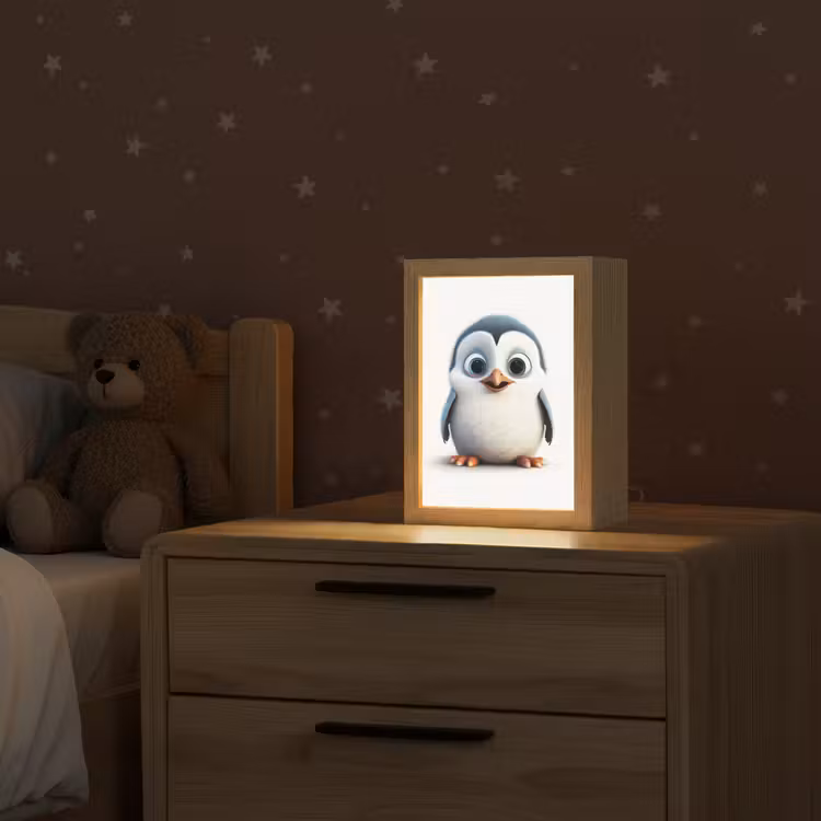 Pinguïn - Dieren - Meisjes - Kind - Jongens Light Box met kabel klein -sfeer1_kind