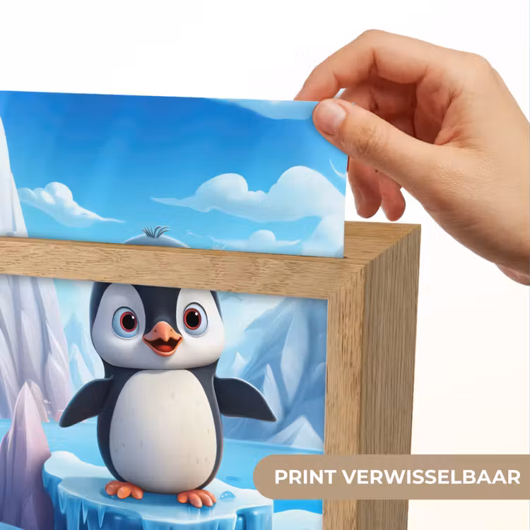 Pinguïn - Meisjes - Pooldieren - Kinderen Light Box met kabel (Kinderlampje) klein -USP_websiteprintNL