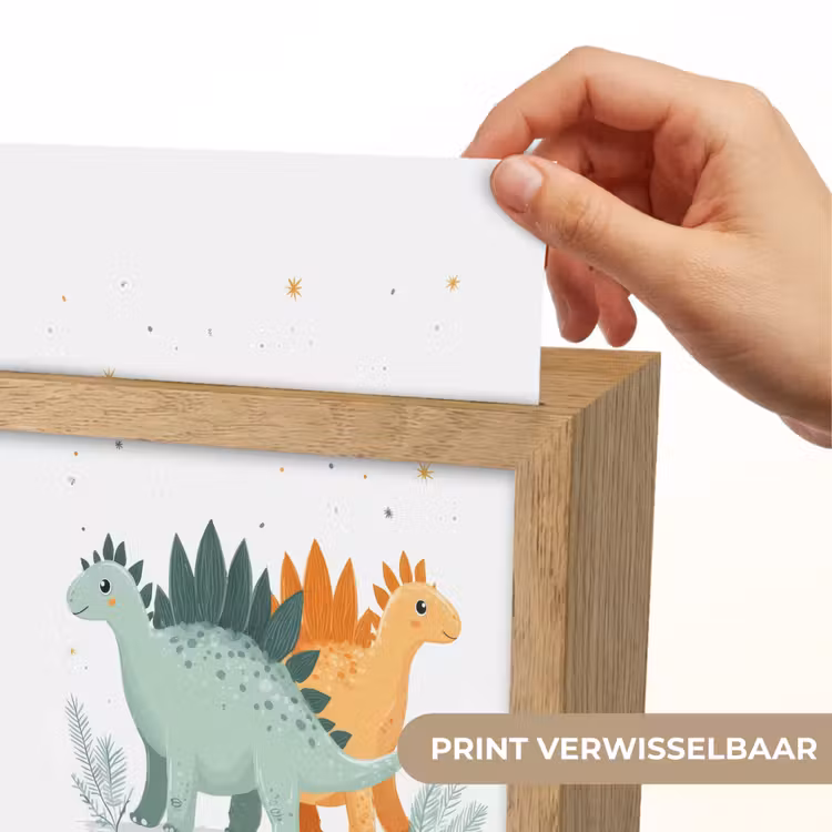 Planten - Sterren - Dinosaurussen - Oranje Light Box met kabel (Kinderlampje) klein -USP_websiteprintNL