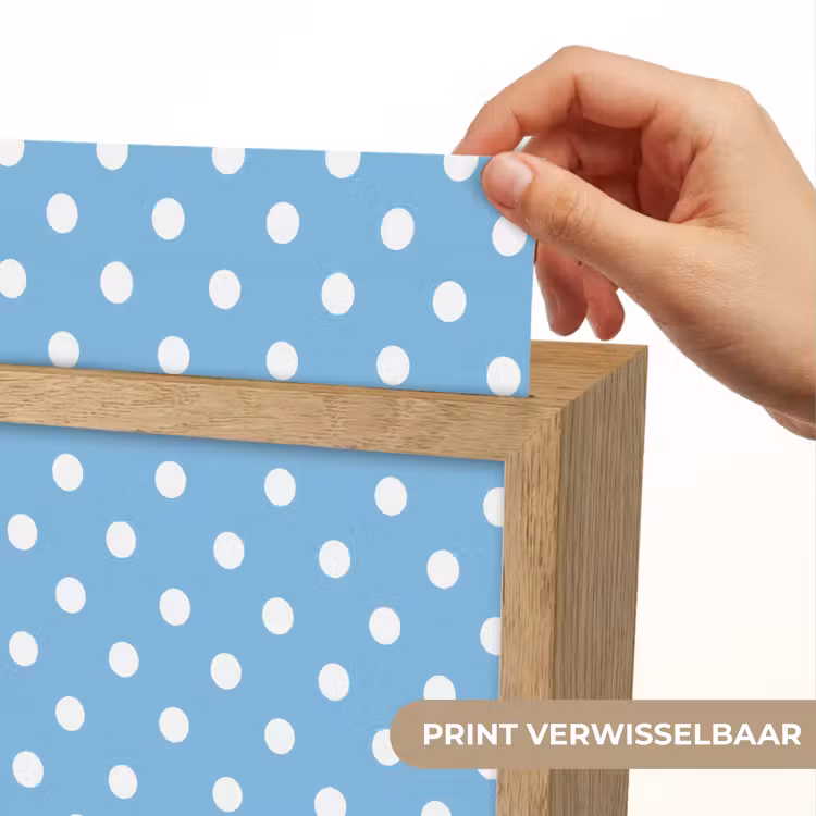 Polka - Dots - Blauw Light Box met kabel (Kinderlampje) klein 904 -USP_websiteprintNL