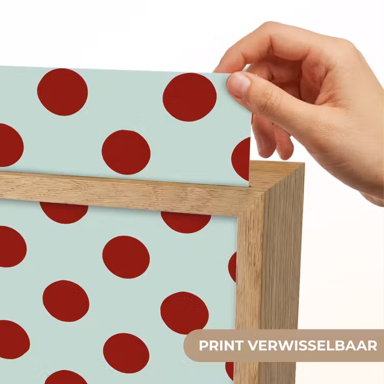 Polka - Dots - Rood Light Box met kabel (Kinderlampje) klein 904 -USP_websiteprintNL