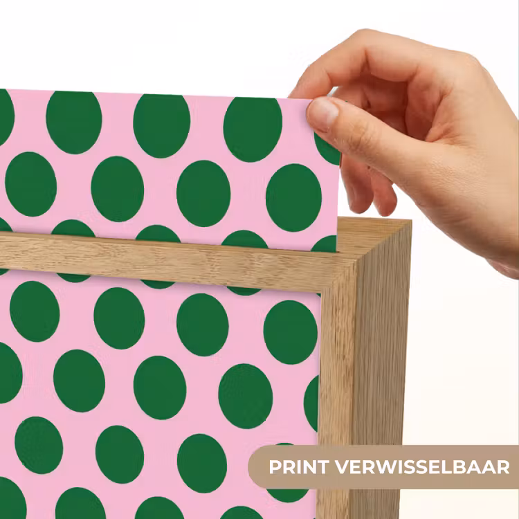 Polkadots - Patroon - Groen Light Box met kabel (Kinderlampje) klein 904 -USP_websiteprintNL