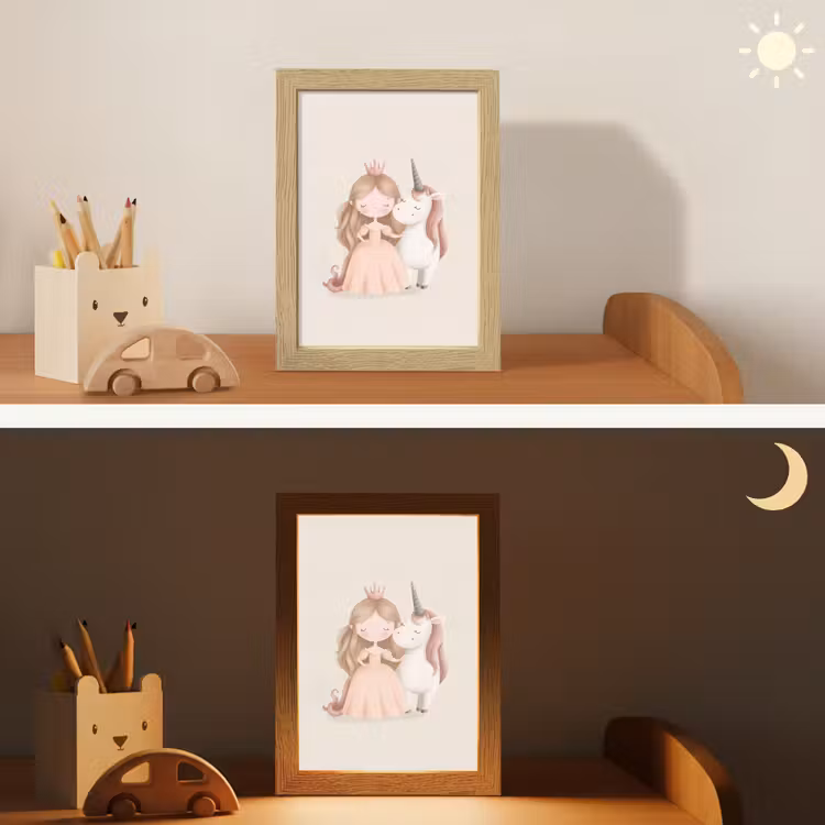 Prinses - Eenhoorn - Pastel Light Box met kabel klein -sfeer3_kind