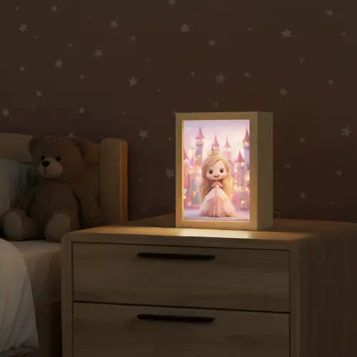 Prinses - Roze - Kasteel Light Box met kabel klein -sfeer1_kind