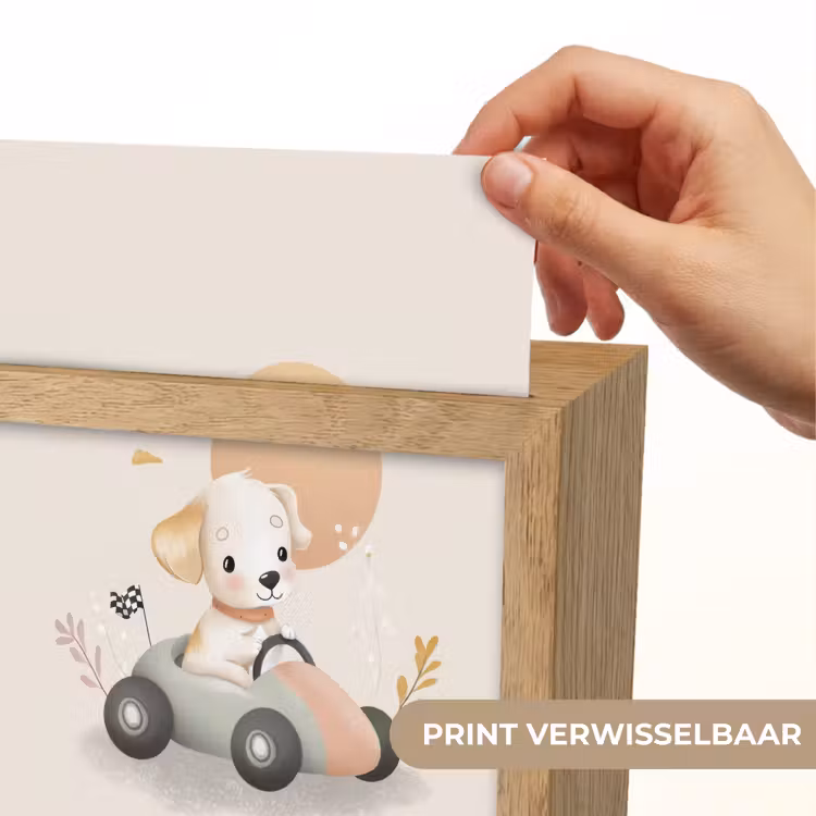 Puppy - Raceauto - Oranje Light Box met kabel (Kinderlampje) klein -USP_websiteprintNL