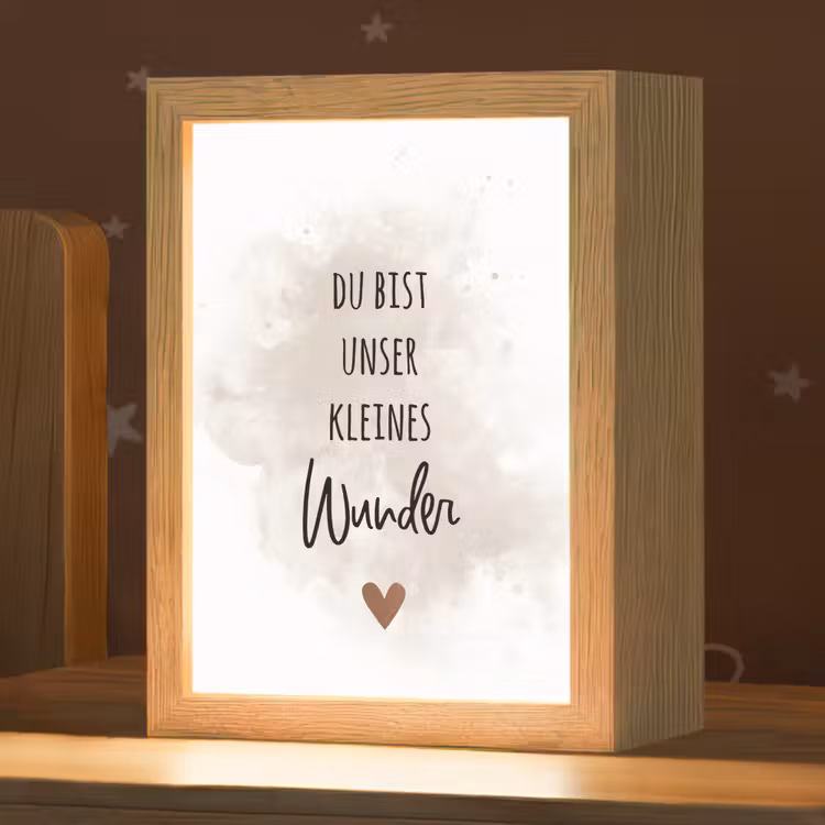Quote - Wonder - Beige - Wit - Hart Light Box met kabel klein -zzz_3d_website