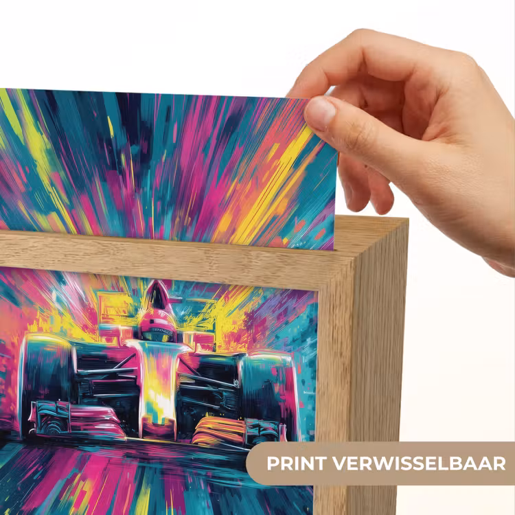 Raceauto - Abstract - Strepen - Blauw Light Box met kabel (Kinderlampje) klein -USP_websiteprintNL