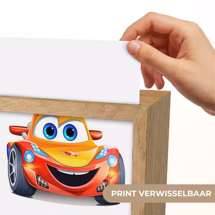 Raceauto - Oranje - Jongens - Kinderen - Auto Light Box met kabel (Kinderlampje) klein -USP_websiteprintNL