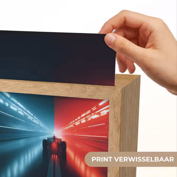 Raceauto - Rood - Blauw - Snelheid Light Box met kabel (Kinderlampje) klein -USP_websiteprintNL