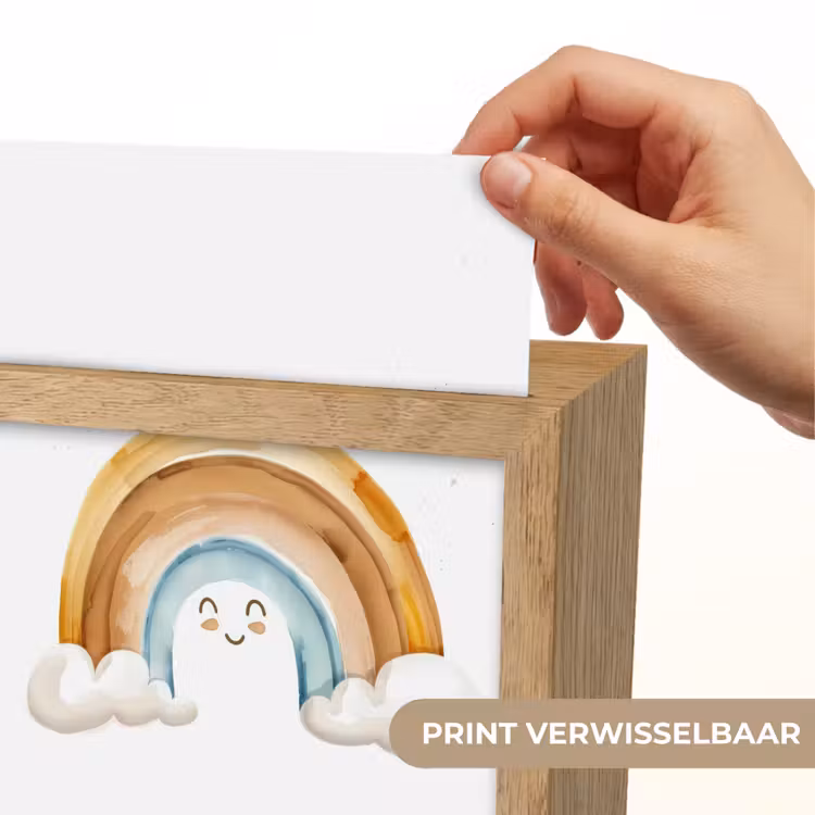 Regenboog - Pastel kleuren Light Box met kabel (Kinderlampje) klein -USP_websiteprintNL