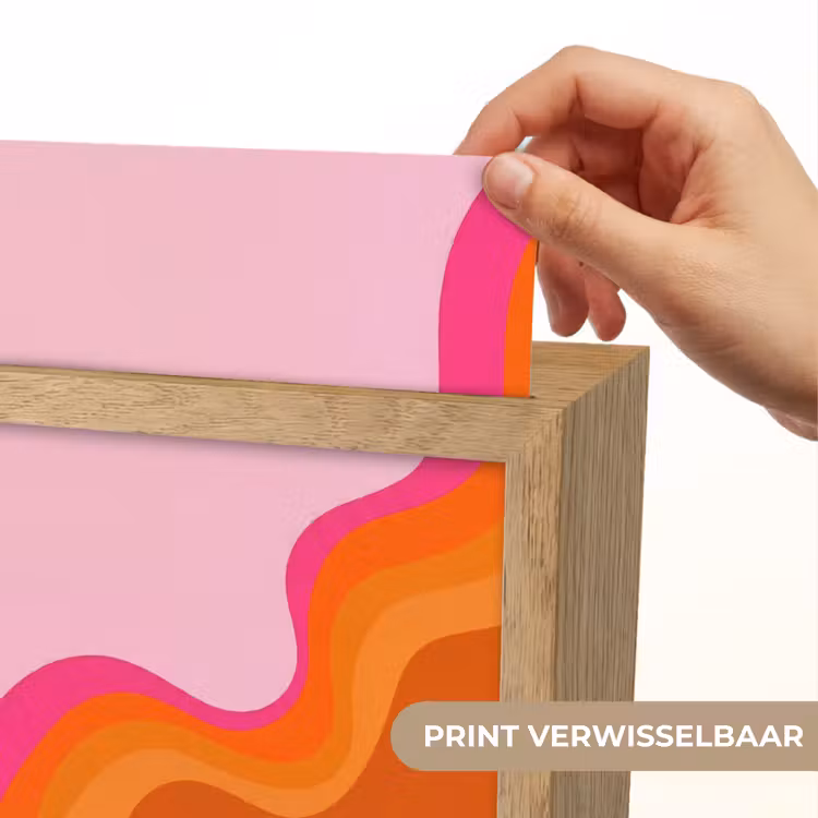 Retro - Waves - Kleurrijk Light Box met kabel (Kinderlampje) klein -USP_websiteprintNL