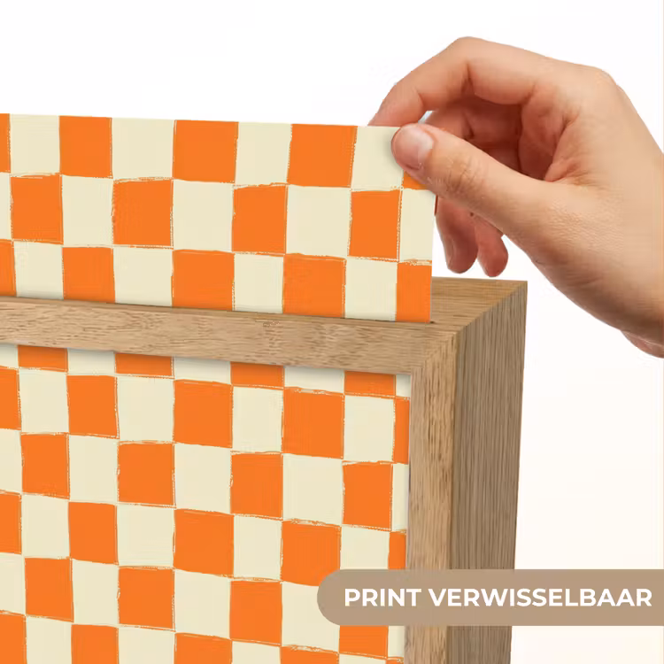 Schaak - Patroon - Oranje Light Box met kabel (Kinderlampje) klein 904 -USP_websiteprintNL
