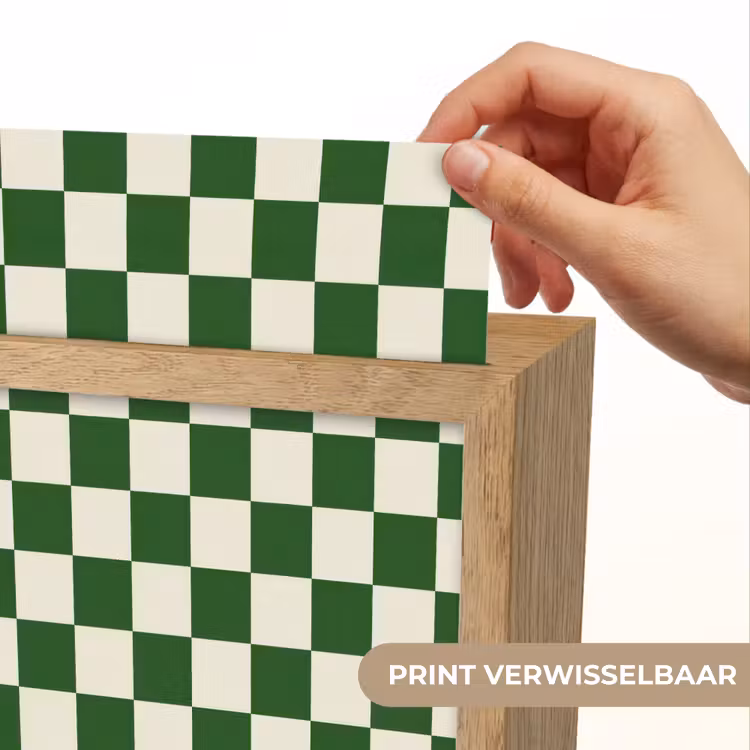 Schaakbord - Patroon - Groen Light Box met kabel (Kinderlampje) klein 904 -USP_websiteprintNL
