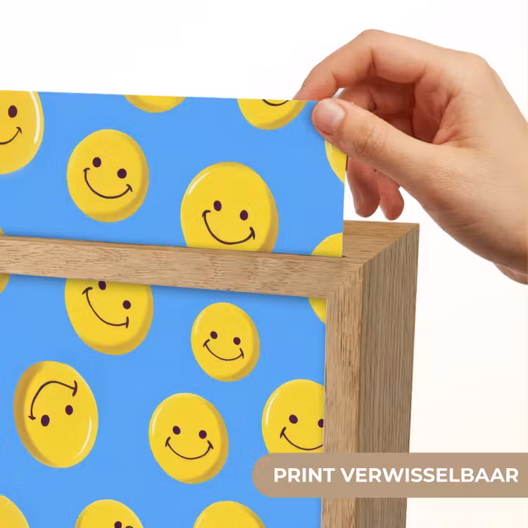Smileys - Geel - Blauw Light Box met kabel (Kinderlampje) klein -USP_websiteprintNL