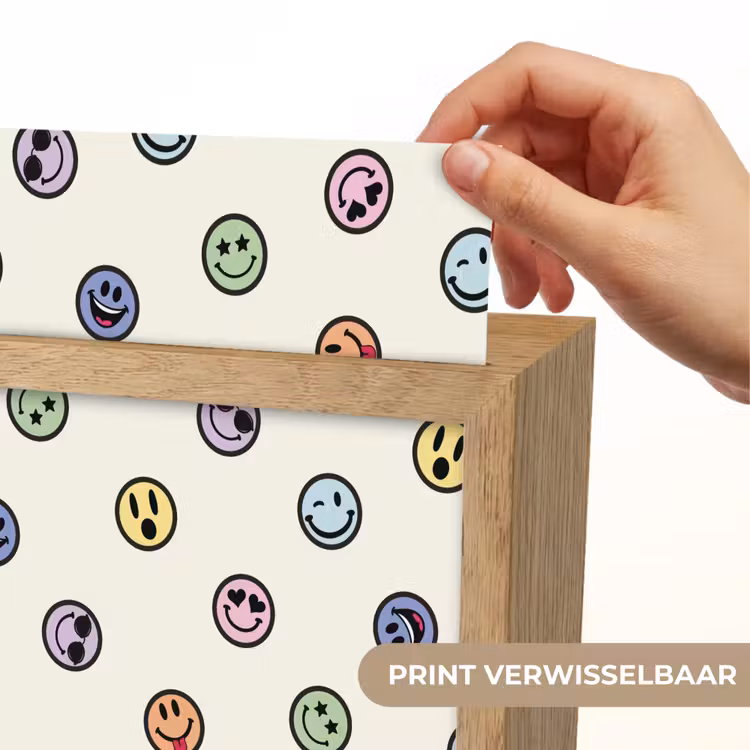 Smileys - Kleurrijk - Grappig Light Box met kabel (Kinderlampje) klein -USP_websiteprintNL