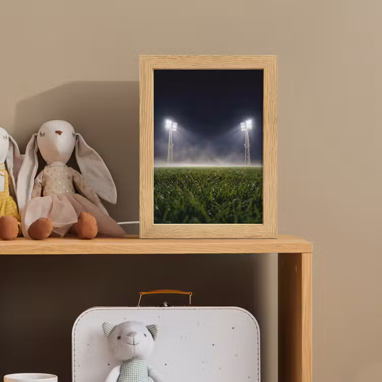 Stadion - Lichtmast - Sport - Nacht Light Box met kabel (Kinderlampje) klein -sfeer2_kind