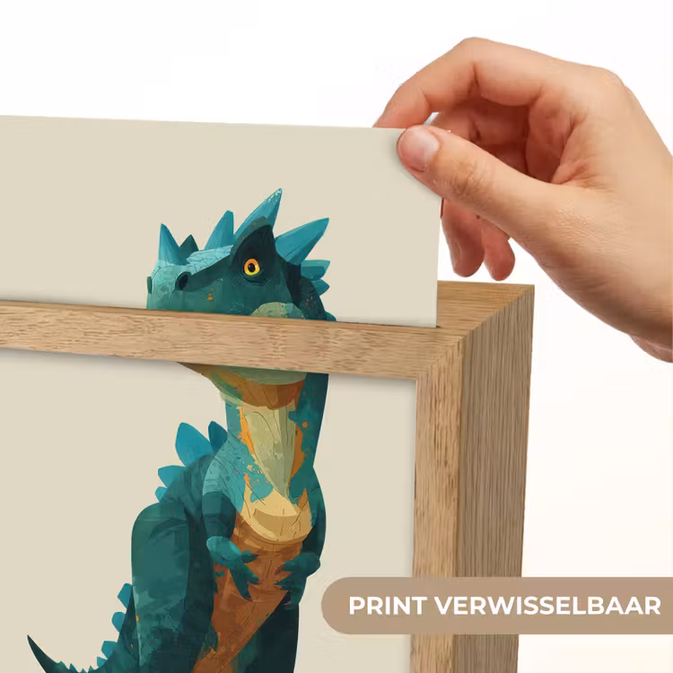 Stekels - Dino - Blauw - Gespierd Light Box met kabel (Kinderlampje) klein -USP_websiteprintNL