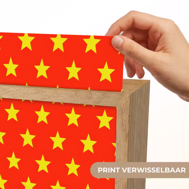 Ster - Patroon - Geel Light Box met kabel (Kinderlampje) klein 904 -USP_websiteprintNL