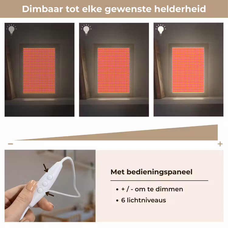 Stippen - Patroon - Oranje Light Box met kabel (Kinderlampje) klein 904 -USP_dimbaarNL