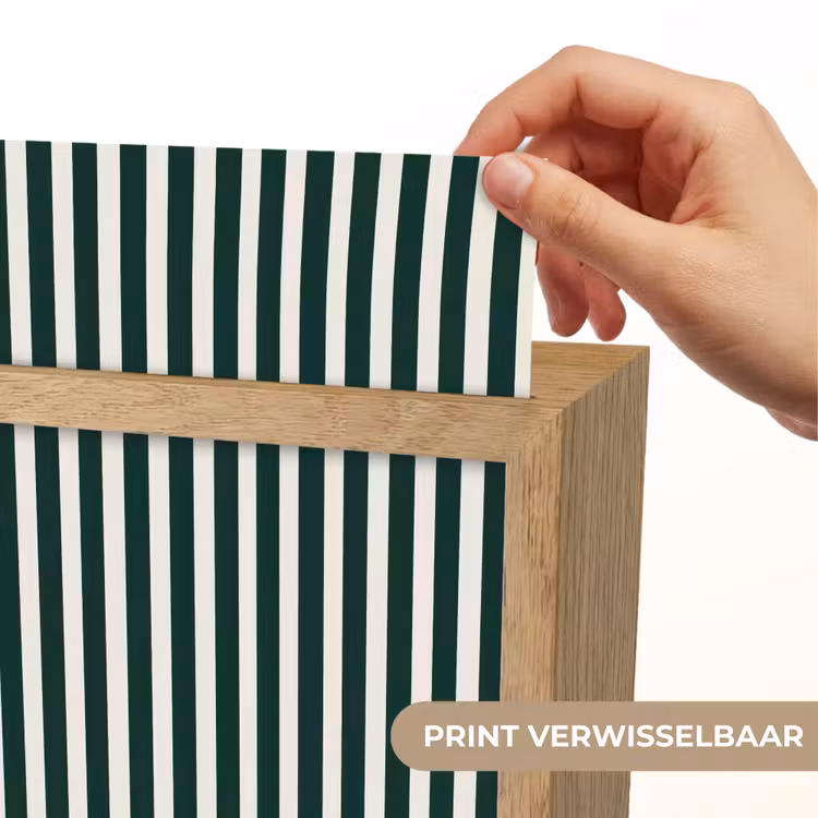 Strepen - Klassiek - Groen Light Box met kabel (Kinderlampje) klein 904 -USP_websiteprintNL