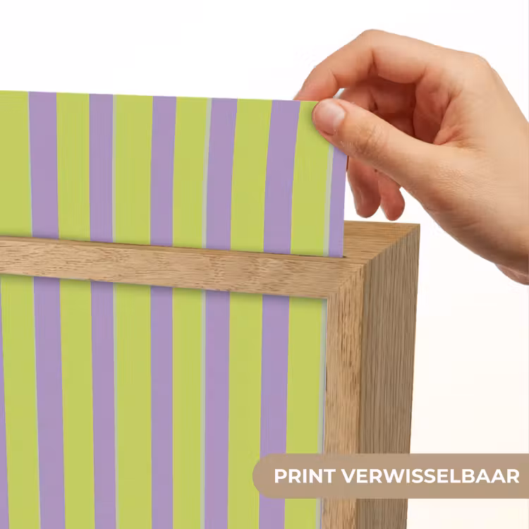 Strepen - Patroon - Groen Light Box met kabel (Kinderlampje) klein 904 -USP_websiteprintNL