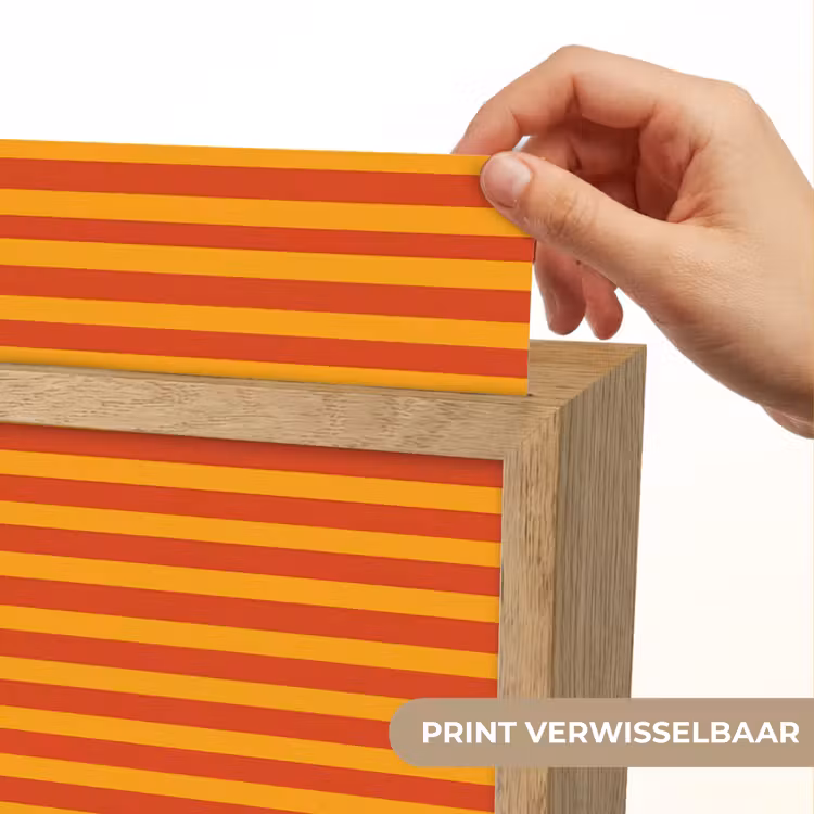 Strepen - Patroon - Oranje Light Box met kabel (Kinderlampje) klein 904 -USP_websiteprintNL