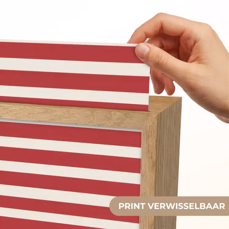 Strepen - Patroon - Rood Light Box met kabel (Kinderlampje) klein 904 -USP_websiteprintNL