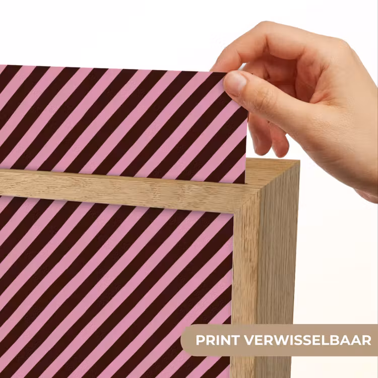 Strepen - Roze - Bruin Light Box met kabel (Kinderlampje) klein 904 -USP_websiteprintNL