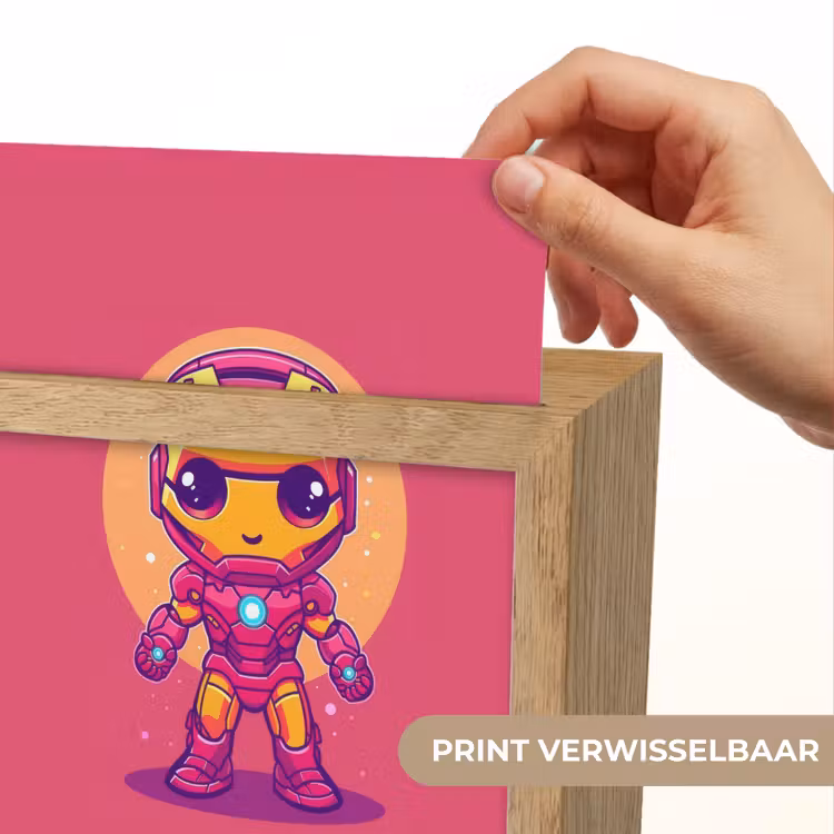 Superheld - Jongens - Rood - Paars Light Box met kabel (Kinderlampje) klein -USP_websiteprintNL