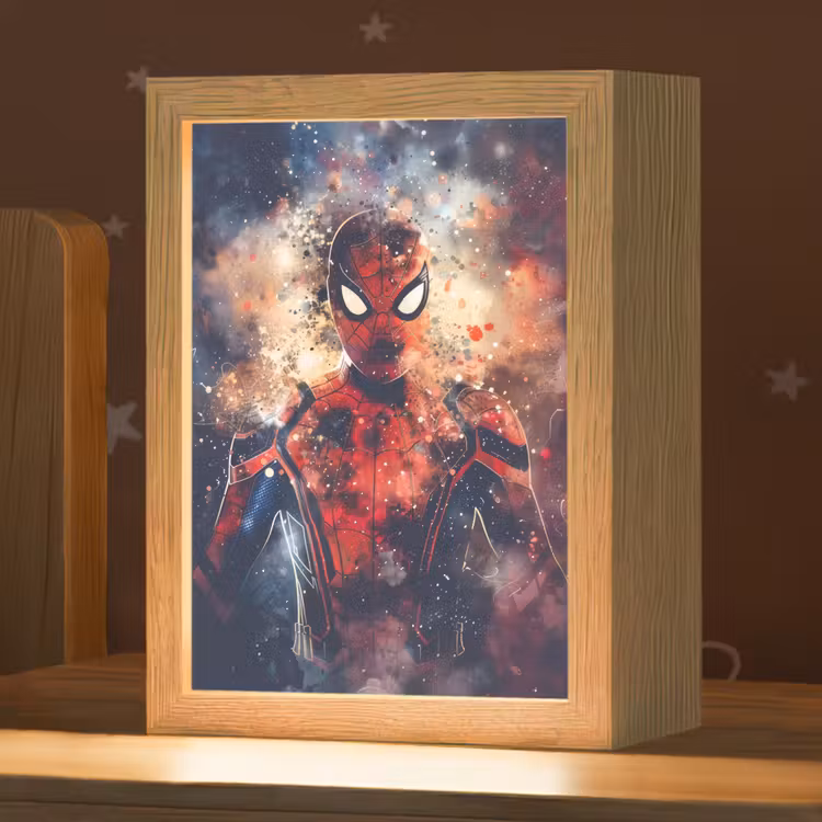 Superheld - Jongens - Rook - Kleuren Light Box met kabel klein -zzz_3d_website