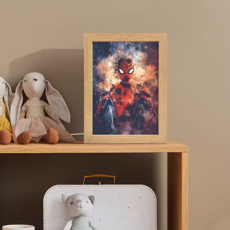 Superheld - Jongens - Rook - Kleuren Light Box met kabel klein -sfeer2_kind