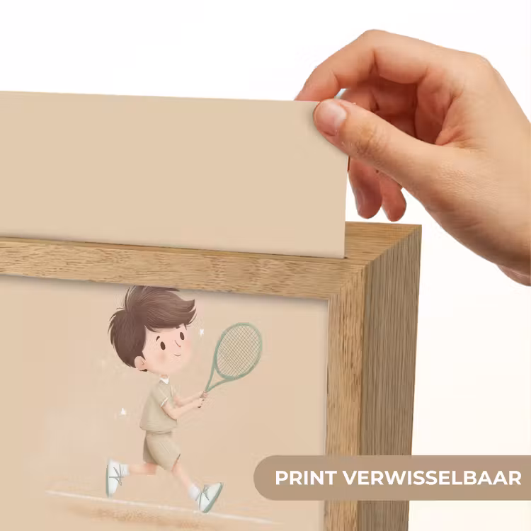 Tennis - Jongen - Sterretjes Light Box met kabel (Kinderlampje) klein -USP_websiteprintNL