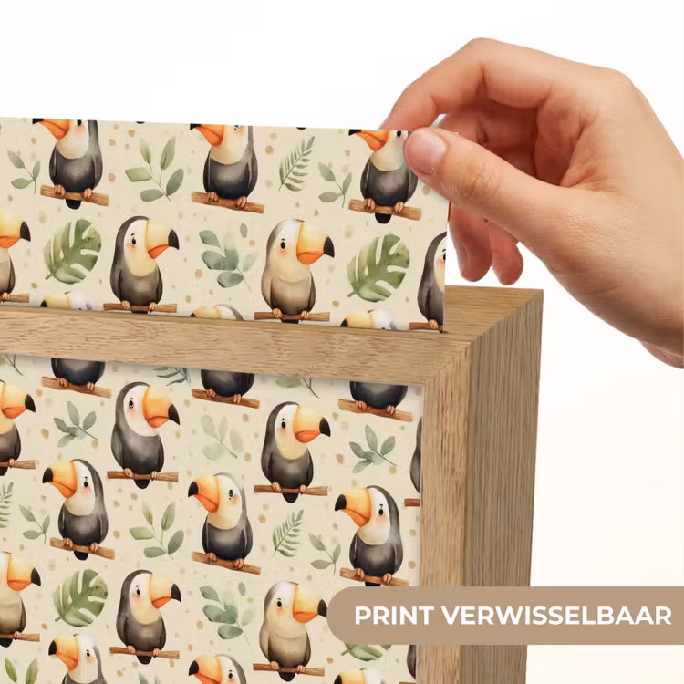 Toekans - Exotisch - Kleurrijk Light Box met kabel (Kinderlampje) klein 904 -USP_websiteprintNL