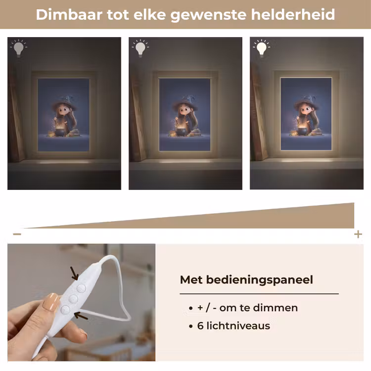 Tovenares - Magisch - Blauw - Toveren Light Box met kabel klein -USP_dimbaarNL